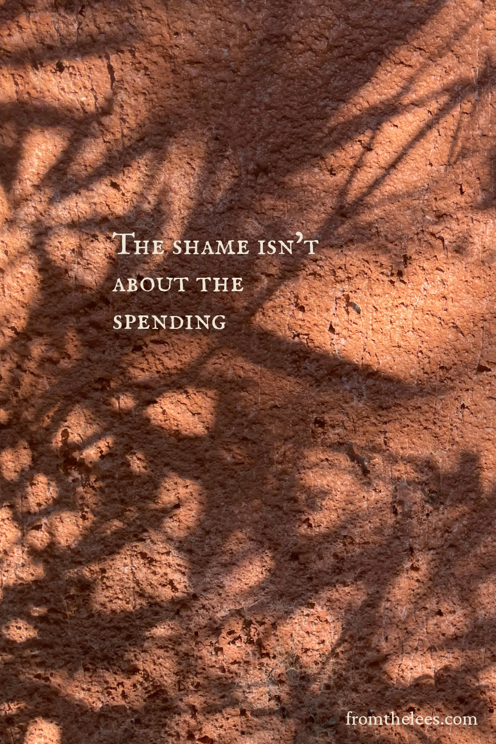 The shame isn’t about the spending