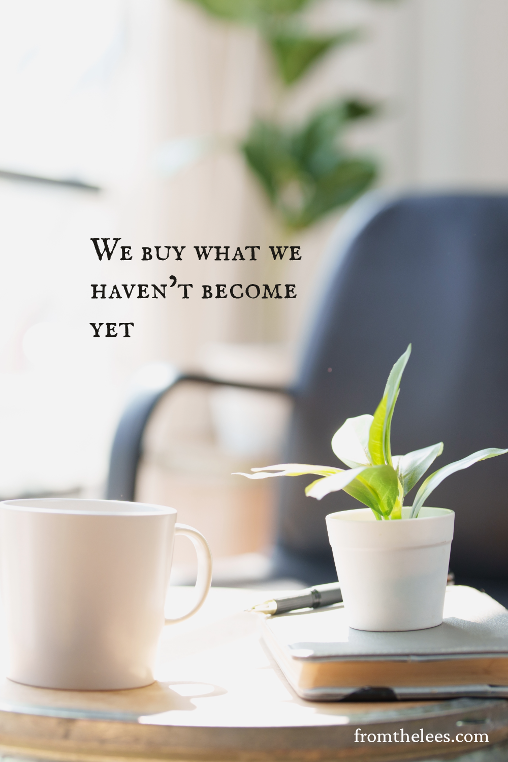 We buy what we haven’t become yet